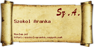 Szokol Aranka névjegykártya